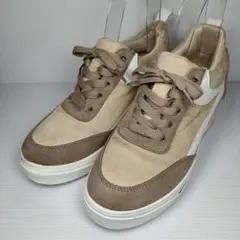 訳あり美品✨ CLOSSHI クロッシー 厚底スニーカー ベージュ S しまむら