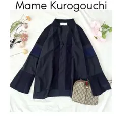 kuma　　mame kurogouchi マメ　長袖ブラウス mame - mame ブラウスの通販 by おもち's shop｜マメならラクマ