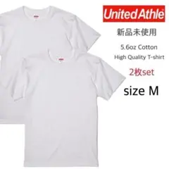 【ユナイテッドアスレ】新品未使用 5.6oz 無地 半袖Tシャツ 白 2枚 M