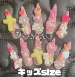 ♡現品 子供用 ギャル コギャル KOGYAR 量産型 地雷系 ネイルチップ♡