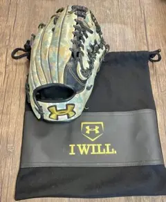 【即戦力】アンダーアーマー　軟式　グローブ　右投げ　外野手用　迷彩　カモフラ