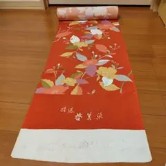 特選赤花柄着物反物