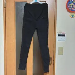 マタニティ スキニーパンツ ブラック