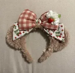 ディズニーシー　ハートフェルトストロベリーギフト　シェリーメイカチューシャ