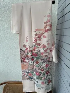 新品 訪問着・無地用 西陣織 袋帯（正絹）未使用＜Ｆ874＞ 袋帯 京都 西陣 鷹匠 正絹 リサイクル 織人七人衆 銀通し ベージュ