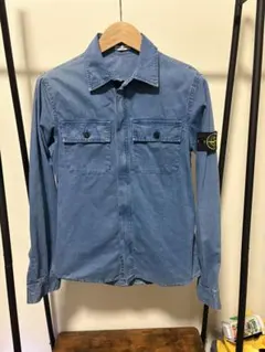 【国内正規品】Stone Island デニムシャツ Sサイズ 豊田貿易タグ付きのサムネイル