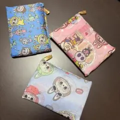 ラブブ LABUBU エコバッグ 大きい 3個セット