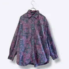 3点¥10,000 ビンテージ 古着 卸 レトロ 80's 総柄シャツ