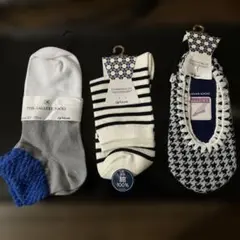 新品未使用　タグ付　福助 靴下3足　fukuske　 綿100有　レディース