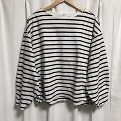niko and ... ボーダー 長袖カットソー