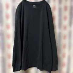 UNIQLO エアリズムブラック 長袖カットソー XL