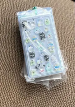 サンリオキャラクターズ ボンボンドロップシール ミニチュアチャーム　はぴだんぶい