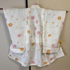 【新品未使用品　仕立て糸付き】七五三　女児　花柄模様　着物のみ