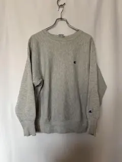 90s 古着 チャンピオン リバースウィーブ スウェット グレー 刺繍タグ