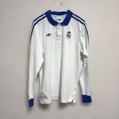 Real Madrid 長袖 ポロシャツ adidas サッカー テラス系 M