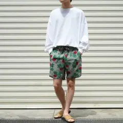 UNUSED ROSE PATTERN SHORTS　薔薇　日本製のサムネイル