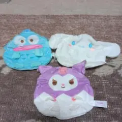 【サンリオ】キャラクター型ポーチ3点セット