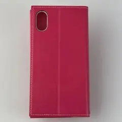 iPhone X XS 薄型 PUレザー フラップケース「PRIME」 ピンク1
