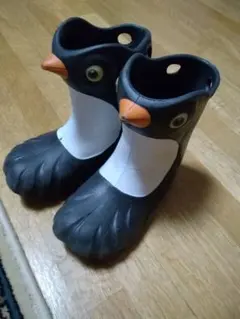 ポリウォークス　ペンギン長靴　ブラック　US10