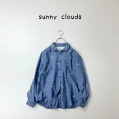 sunny clouds ネコ柄　猫　ブラウス　シャツ　フェリシモのサムネイル