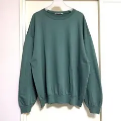AURALEE 袖口＆裾カットオフ アクリル混 ワイドスウェットシャツ 