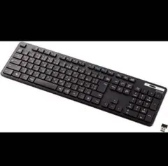 ELECOM TK-FDM110TKBK ワイヤレスキーボード メンブレン式