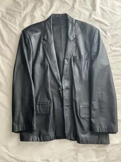 本革　レザー　テーラードジャケット