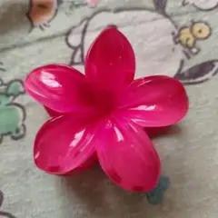 ハイビスカス ヘアクリップ 花 髪留め バレッタ プルメリア