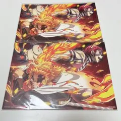 ​【未開封・2枚セット】鬼滅の刃 無限列車編 映画特典 イラストカード