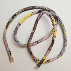 スカーフ柄　タッセルコード　63cm