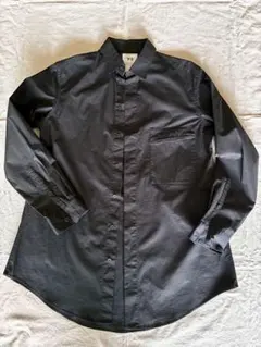 Y-3 黒 ボタンアップシャツ