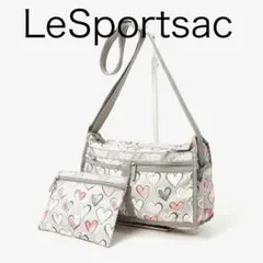 J359-6◾️LeSportsac Heart pattern crossbody shoulder bag with pouch