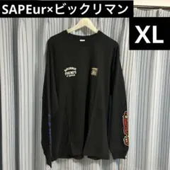 SAPEur×ビックリマン コラボ ロンT XL 黒 サプール スーパーデビル