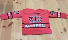BABYDOLL 赤 トレーナー 王冠デザイン　90