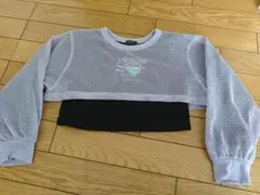 メッシュ クロップドトップス 130cm