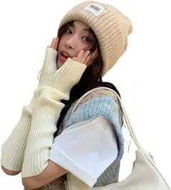 アームカバー レディース アームウォーマー 【極暖防寒・吸湿保温・指掛けタイプ】