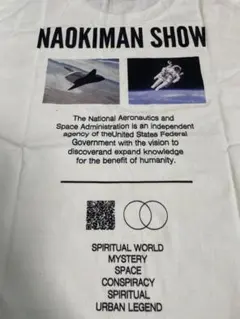 ナオキマンショー L コラボ Tシャツ ホワイト 白色 半袖 NASA ナサのサムネイル