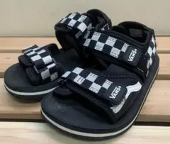 VANS キッズ サンダル チェッカーボード柄 17cm