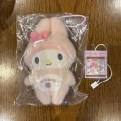 サンリオ　シークレットマスコット　マイメロディ　全身スーツピンク