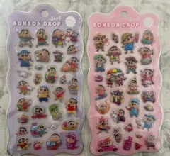 クレヨンしんちゃん ボンボンドロップシール 2枚