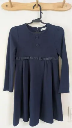 子供ワンピース「120」サイズ紺色