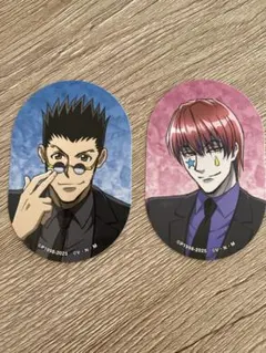HUNTER×HUNTER ステッカー　ヒソカ　レオリオ