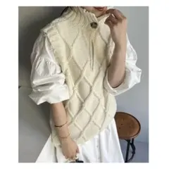 CAPRICIEUX LE'MAGE ⭐︎ニットベスト ⭐︎Fサイズ