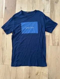 COMME CA MEN HERITERロゴ Tシャツ ネイビー