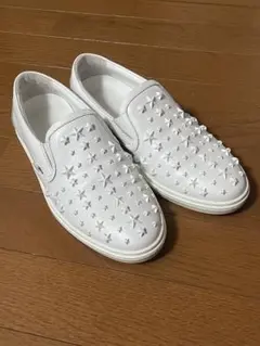 ジミーチュウJimmy choo レザー　スタッズ　スニーカー　スター