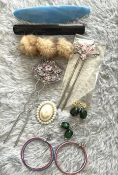 ヘアアクセサリーとジュエリーセット