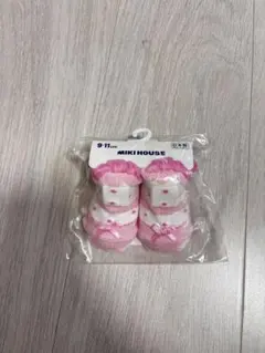 MIKI HOUSE ベビー靴下 9-11cm ピンク