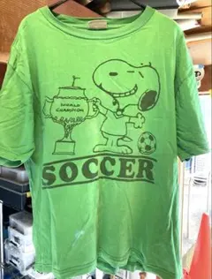 PEANUTS サッカー×スヌーピ Vintage SNOOPY Tシャツ 10