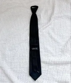QBSM メンズ ワンタッチネクタイ ブラック