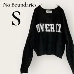USA古着✨　No Boundaries 【S】 ブラック　ニット　セーター